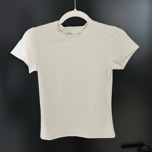 Another Version Second Skin Tee in Bone - Picture 4 of 6